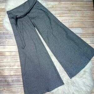 Revolve/Black Halo Metallic Grey Belted Palazzo.  SZ 4